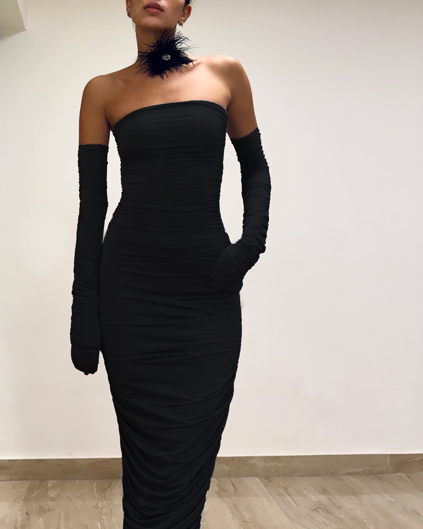 La Plume Tube Dress